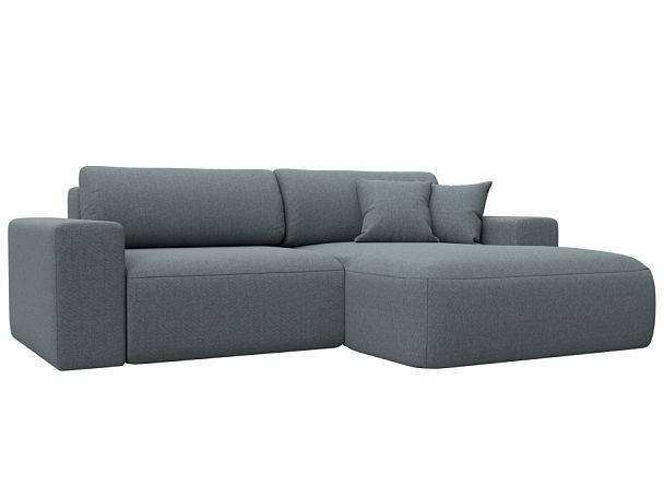 Диван угловой Лига-036 НПБ Классик правый угол Рогожка серый - Вид 1