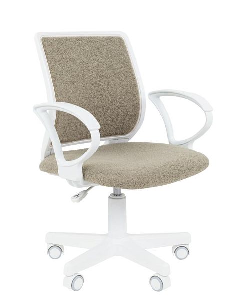 Кресло Chairman Kids 112 Россия ткань В оливка, белый пластик - Вид 1