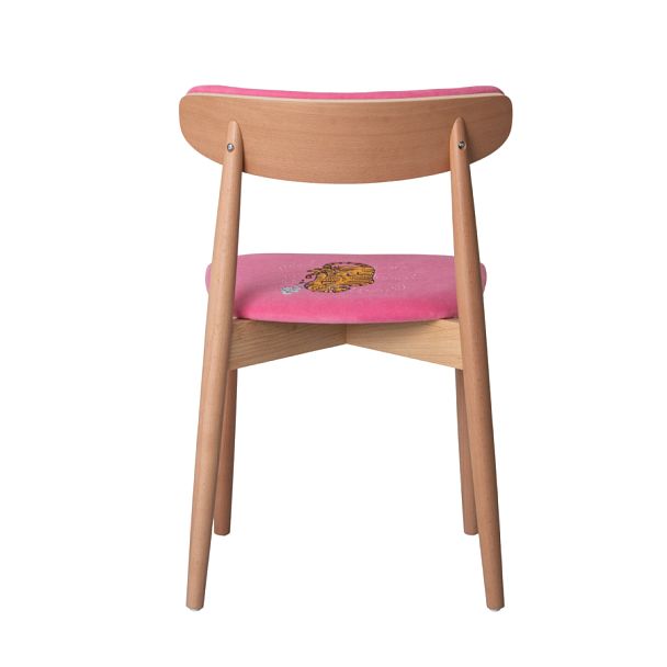 Стул Роквелл вышивка тигр с трубкой, велюр TEDDY 833 - Вид 6