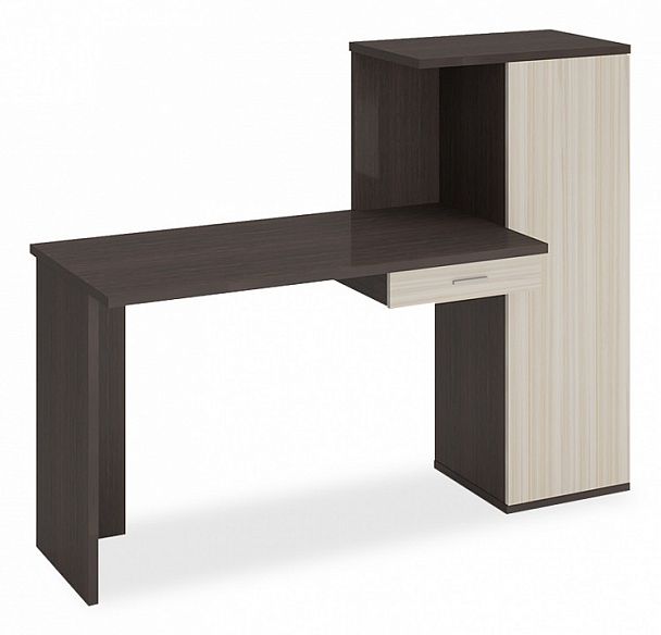 Стол письменный Домино Lite СКЛ-ПРЯМ120+ШК Венге/Карамель - Вид 1