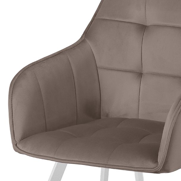 Комплект кресел поворотных Мони, Confetti mocco/белый, 2 шт. - Вид 8