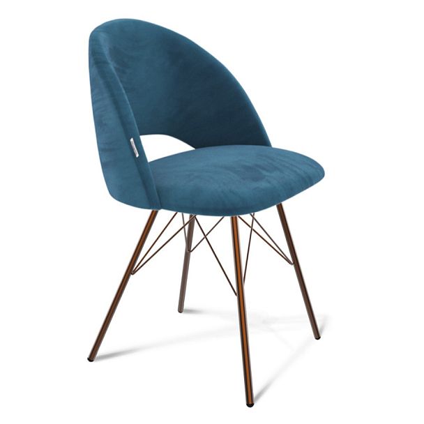 Стул Sheffilton SHT-ST34/S37 тихий океан/медный металик - Вид 1