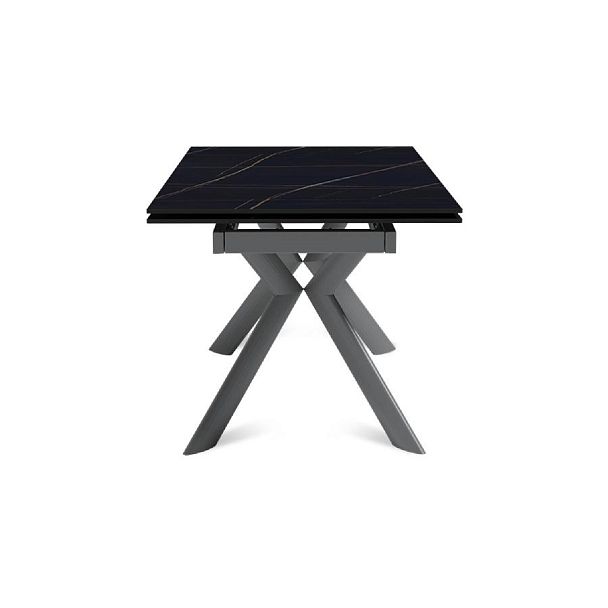 Стол раскладной Bridge (140+40+40), керамика матовая Black Gold - Вид 3