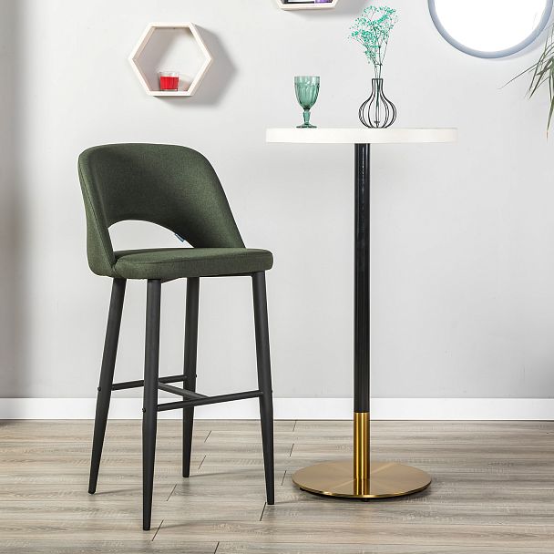 Стул Бар.Lars тёмно-зеленый/черный - Вид 6