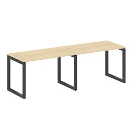 Metal System Quattro Р. ст. на 2 раб. места на О-образном м/к 50БО.СМ-2.2 Акация/Антрацит металл 2400*720*750 - Фото предпросмотра