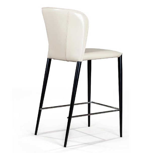 Стул полубарный Albert, кожа бежевый - Вид 5