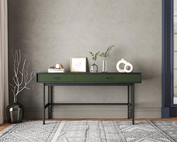 Консоль с двумя ящиками Emerson арт EM22/green/L - Вид 5