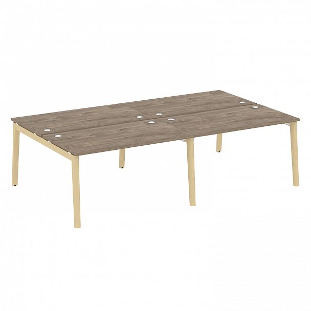 Рабочая станция "Onix wood" OW.D.RS-4.3.8 тиквуд темный/дуб светлый - Вид 1