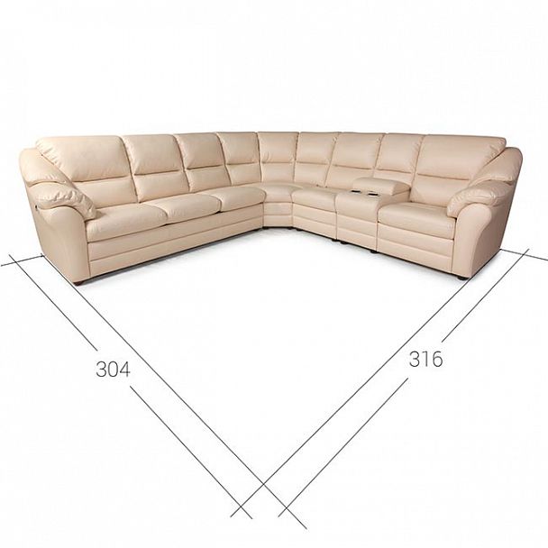 Угловой диван "Сан-Ремо" с баром - Вид 6