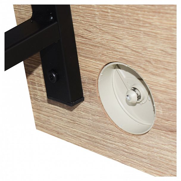 Стол на металлокаркасе BRABIX "LOFT CD-006",1200х500х730 мм,, 2 полки, цвет дуб натуральный, 641226 - Вид 11