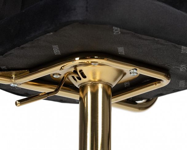 Стул барный DOBRIN CHARLY GOLD (черный велюр (MJ9-101)) - Вид 9