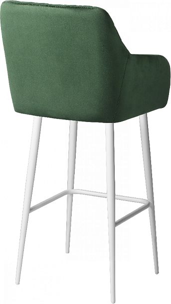 Барное поворотное кресло Барли К, Confetti deep forest/белый - Вид 5