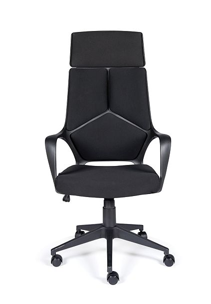 Кресло офисное / IQ / (full black) черный пластик / черная ткань - Вид 2