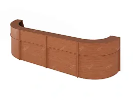 ЛАЙТ / LIGHT RLG073 Двойной ресепшн 440x180x115 Орех Итальянский - Фото предпросмотра