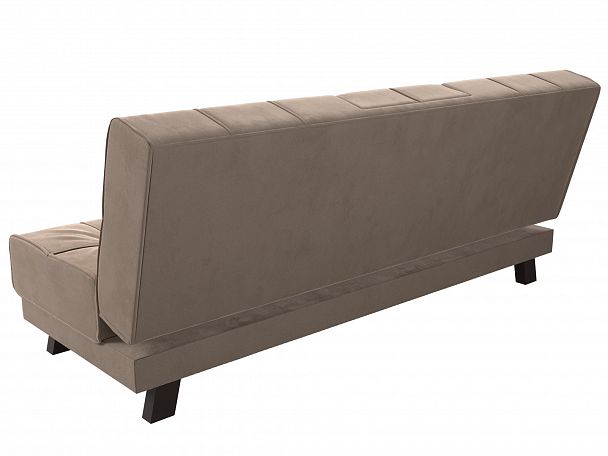 Прямой диван Винсент (полностью велюр бежевый) - Вид 8