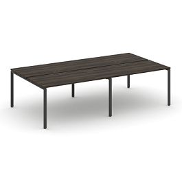 Concept Рабочая станция на 4 места CN.DRS-006 Дуб Мали/Металл Антрацит 2360*1480*750 - Фото предпросмотра