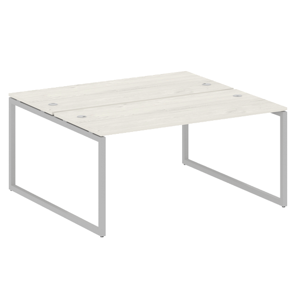 Metal System Quattro Р. ст. на О-образном м/к 40БО.РАС-СП-2.4 Дуб наварра/Серый металл 1600*1475*750 - Вид 1