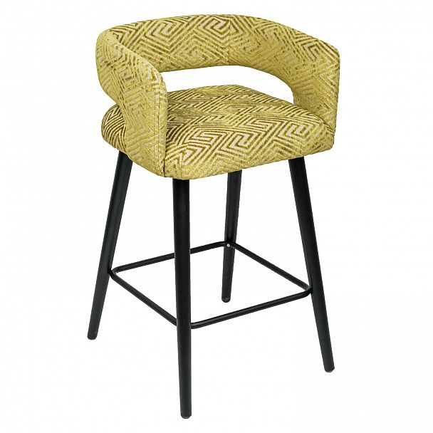 Стул полубарный Mars, оливковый шенилл - Вид 1