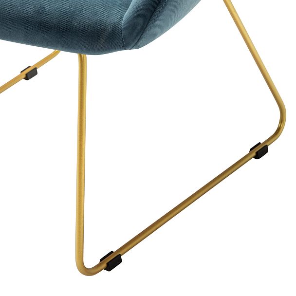 Кресло Kent Diag blue/Линк золото - Вид 7
