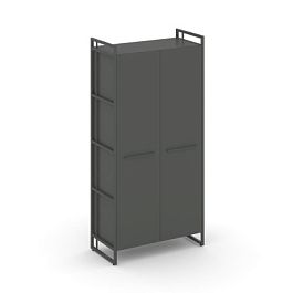 Rift Шкаф 4 ниши широкий RF.SS-41 Антрацит/Металл Антрацит 798*396*1648 - Фото предпросмотра