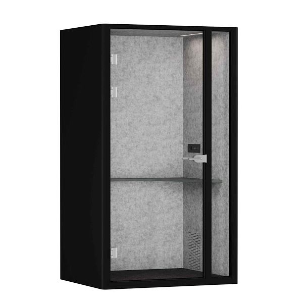 SoundCube RV UNO+ з/с-глухая  SDC-1.2-WA Черный/Зимний Лес/Антрацит/Прозрачный/Серый 1300*1070*2278 - Вид 1