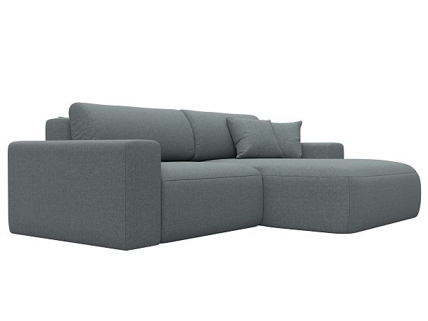 Диван угловой Лига-036 НПБ Классик правый угол Рогожка серый - Вид 3