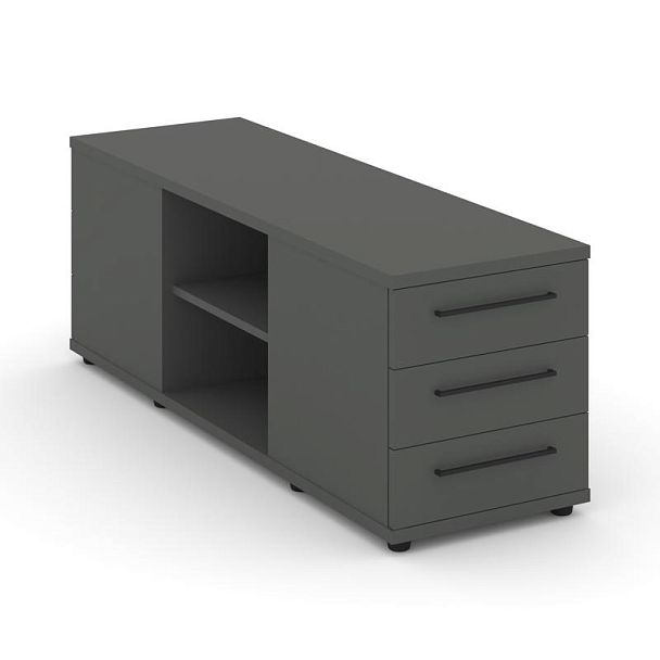 Rift Тумба опорная/приставная RF.TOPD-001 Антрацит/Металл Черный 1232*450*523 - Вид 1