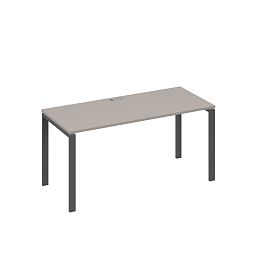 Стол письменный на металлокаркасе UNO A4 А4 Б1 015 БП мокко премиум / металлокаркас антрацит - Фото предпросмотра