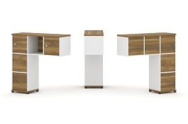 Concept Надставка низкая CN.ONN-004 Сандал Янтарный/Белый Бриллиант/Металл Черный 1099*365*1130 - Фото предпросмотра