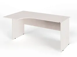 ЛАЙТ / LIGHT RLG004-16x9L Угловой стол 160x90x75 Дуб Молочный - Фото предпросмотра