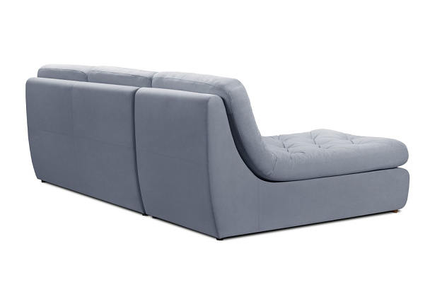 Мягкий угол «Борнео» с оттоманкой серый - Вид 6