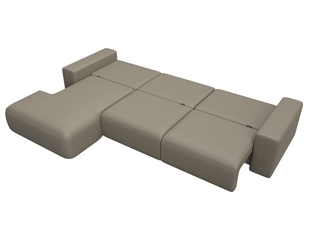 Диван угловой Лига-036 НПБ Классик Лонг левый угол Экокожа бежевый - Вид 10