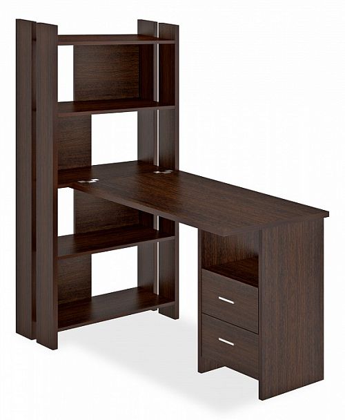 Стол компьютерный Домино Лайт СТЛ-ОВ+С120Прям+ТЯЛ Венге - Вид 1