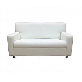 (kle3-d2-w) Диван офисный Клерк 3 двойной Размер: 152 х 80 см, белый Ecotex 3002 - Фото предпросмотра