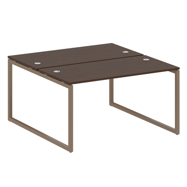 Metal System Quattro Р. ст. на О-образном м/к 40БО.РАС-СП-2.3 Венге/Мокко металл 1400*1475*750 - Вид 1