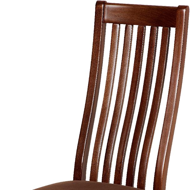 Комплект деревянных стульев с мягким сиденьем Альбен Античный орех/Коричневый велюр, 3 шт. - Вид 6