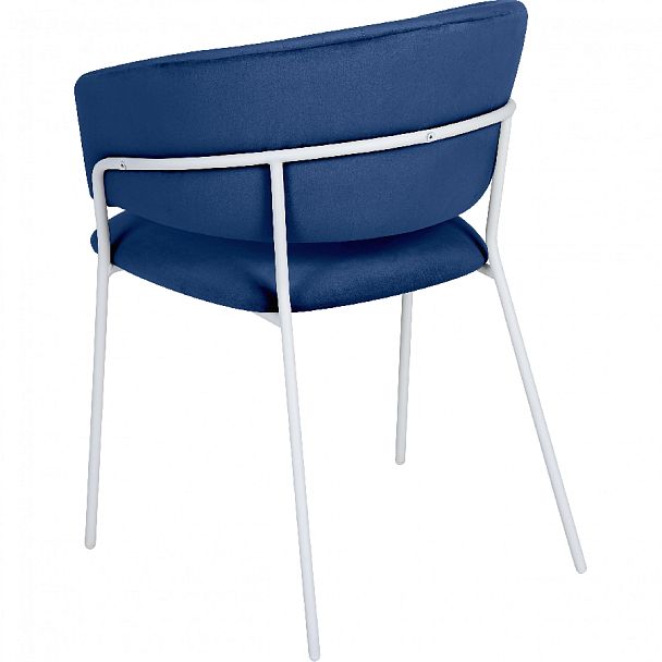 Комплект кухонных стульев Даксон синий велюр/белый, 3 шт. - Вид 5