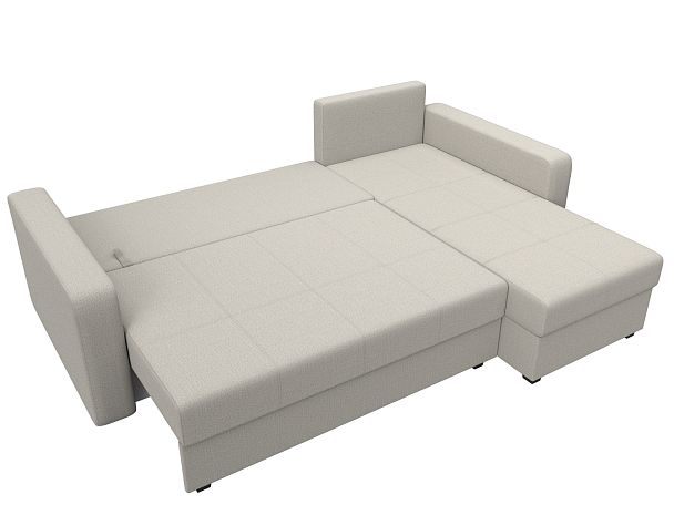 Диван угловой Ливерпуль Лайт правый угол Рогожка бежевый - Вид 8