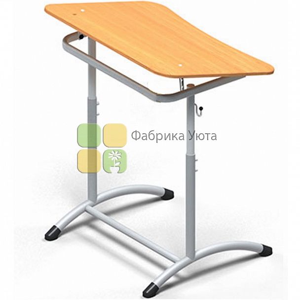 Парта одноместная ЭКСТРА (Р) с угл.накл. стол. (5-7 гр) - Вид 1