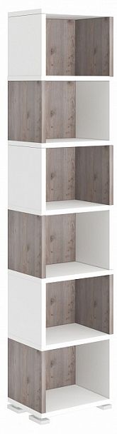 Стеллаж-колонка Домино СБ-15/6 Белый/Нельсон - Вид 1