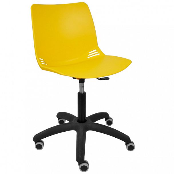 Кресло "Race SW КРЕСЛО на черной Крестовине Somalia",  желтый - Вид 1