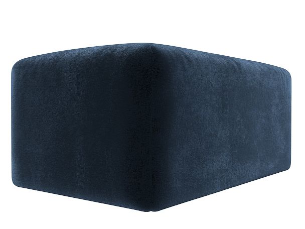 Модуль пуф Лига-060 НПБ Велюр синий - Вид 3