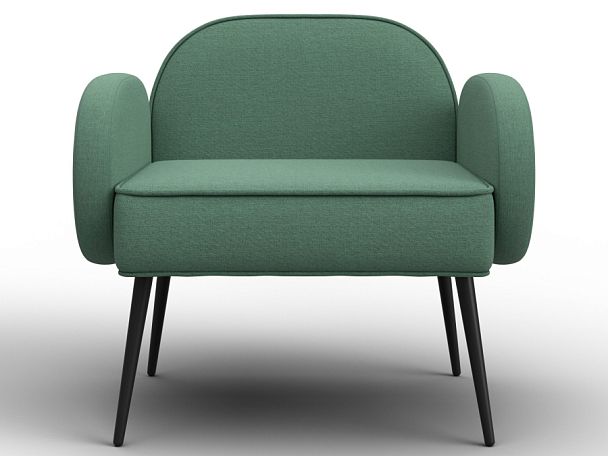 Кресло Лига-086 Рогожка зеленый - Вид 2