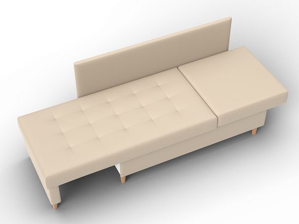 Кушетка Лига-098 Экокожа бежевый - Вид 8