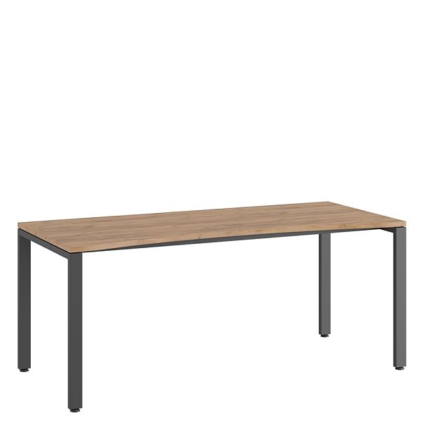 Стол линза Tess 180x80x75 дуб крафт золотой - Вид 1