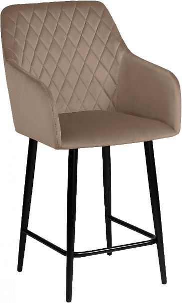 Комплект полубарных поворотных кресел Барли К, Confetti latte/черный, 3 шт. - Вид 4