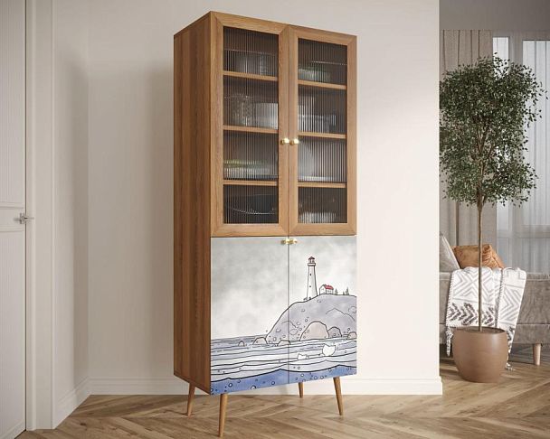 Буфет Berber малый арт BB30/Print_51 - Вид 3