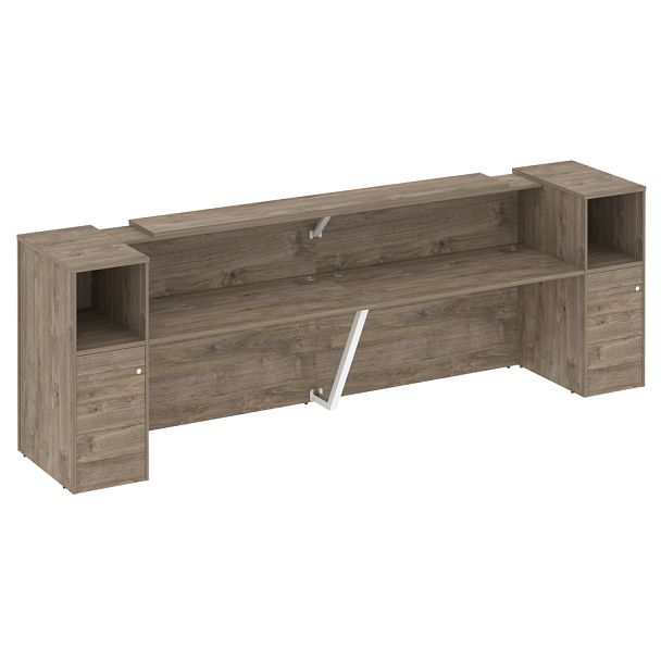 Ресепшн "Onix" O.R-K-11 тиквуд темный/белый - Вид 1