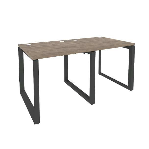 Onix Рабочая станция на О-образном м/к O.MO-RS-2.0.8 Тиквуд темный/Антрацит металл 1560*800*750 - Вид 1