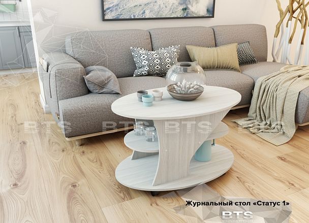 Стол журнальный "Статус-1" (950х540х600) лоредо - Вид 1